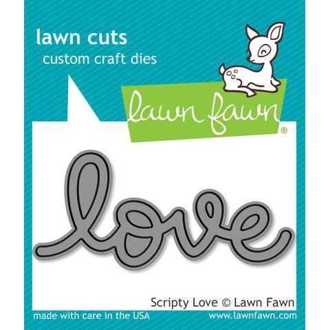 Simon Says Stamp! Lawn Fawn SCRIPTY LOVE Lawn Cuts Die LF794