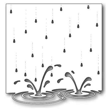 Simon Says Stamp! Memory Box SPLASHING PUDDLES Craft Die 99062