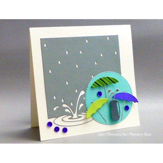 Simon Says Stamp! Memory Box SPLASHING PUDDLES Craft Die 99062
