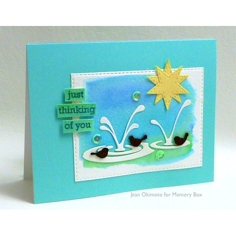 Simon Says Stamp! Memory Box SPLASHING PUDDLES Craft Die 99062