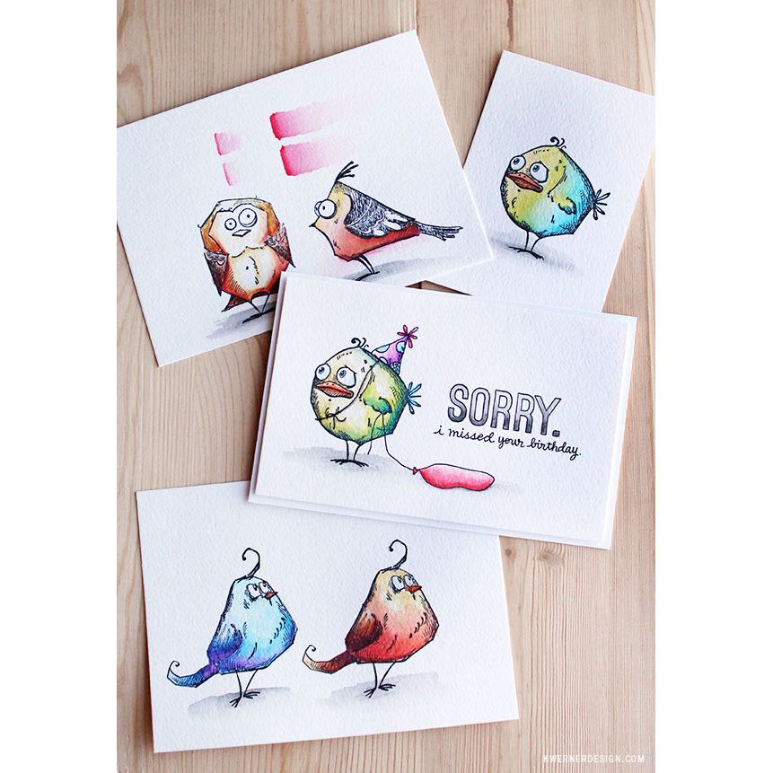 Simon Says Stamp! Tim Holtz Cling Rubber Stamps BIRD CRAZY cms212