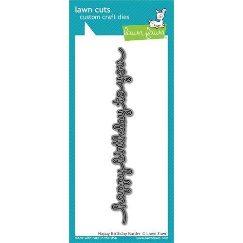 Simon Says Stamp! Lawn Fawn HAPPY BIRTHDAY BORDER Lawn Cuts Dies LF852