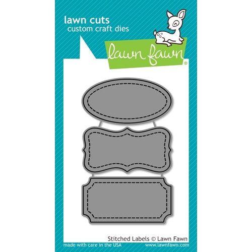 Simon Says Stamp! Lawn Fawn STITCHED LABELS Lawn Cuts Dies LF858