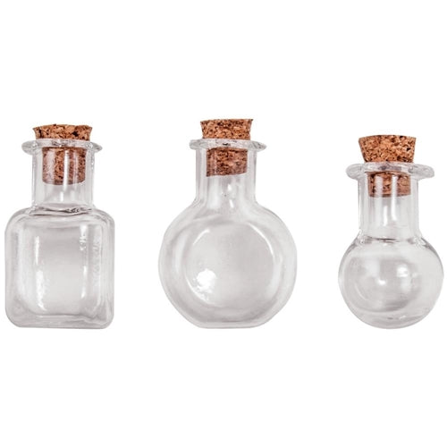 Simon Says Stamp! Tim Holtz Idea-ology TINY VIALS Corked Glass Bottles TH93201