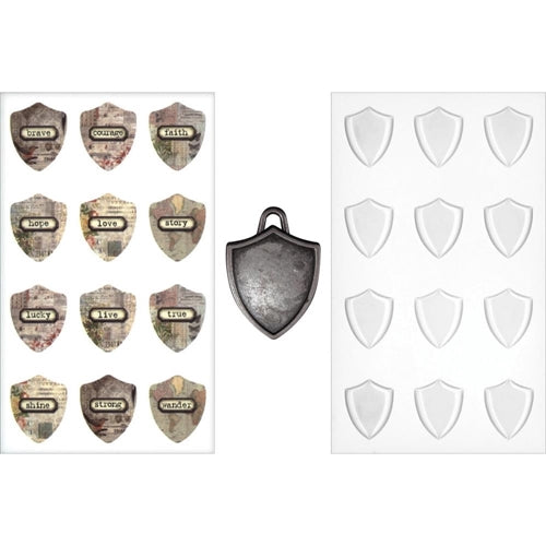 Simon Says Stamp! Tim Holtz Idea-ology SHIELD CHARMS TH93212