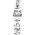 Simon Says Stamp! Tim Holtz Mini Blueprints Strip SEWING Cling Rubber Stamps THMB007