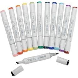 Simon Says Stamp! Copic 12 Bold BASIC SKETCH MARKER SET Colors
