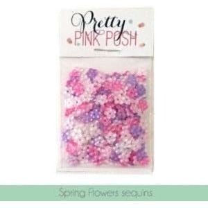 Simon Says Stamp! Pretty Pink Posh SPRING FLOWERS MIX Sequins PPPSFM