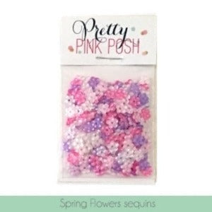 Simon Says Stamp! Pretty Pink Posh SPRING FLOWERS MIX Sequins PPPSFM