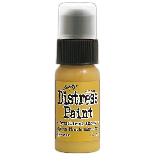 Simon Says Stamp! Tim Holtz Distress Paint FOSSILIZED AMBER Ranger TDD43584