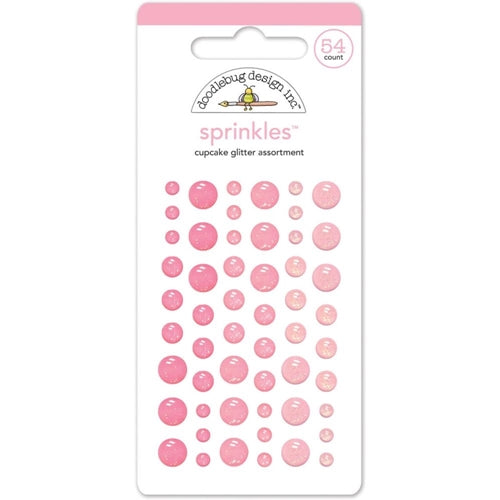Simon Says Stamp! Doodlebug CUPCAKE GLITTER Sprinkles Enamel Dots 4533