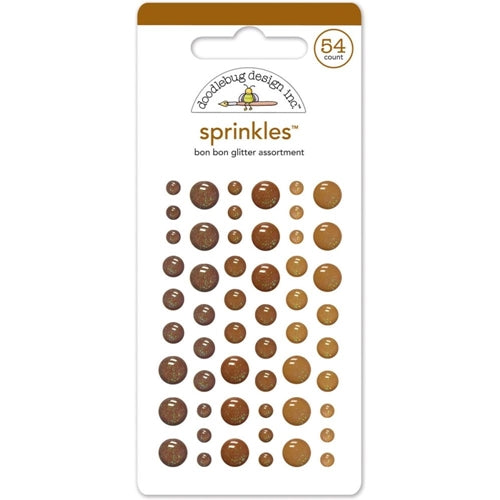 Simon Says Stamp! Doodlebug BON BON GLITTER Sprinkles Enamel Dots 4543