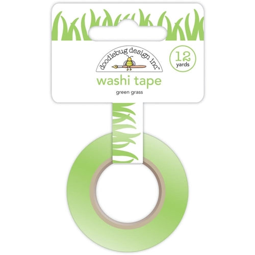 Simon Says Stamp! Doodlebug GREEN GRASS Washi Tape 12 Yards 4551