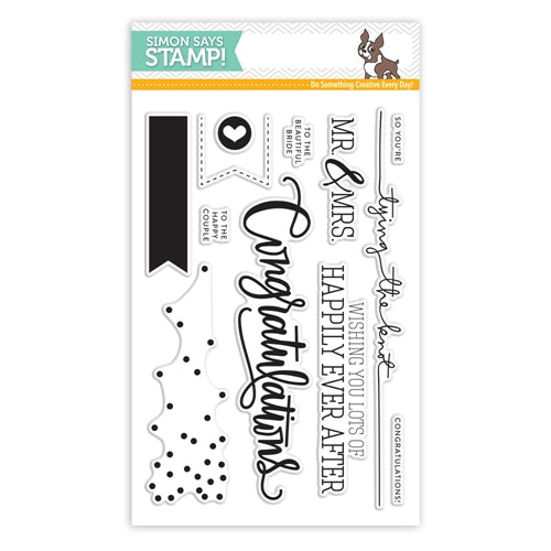 Simon Says Stamp! Simon Says Clear Stamps CONGRATULATIONS sss101530