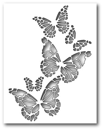 Simon Says Stamp! Memory Box REVERSE BUTTERFLY COLLAGE Craft Die 99145