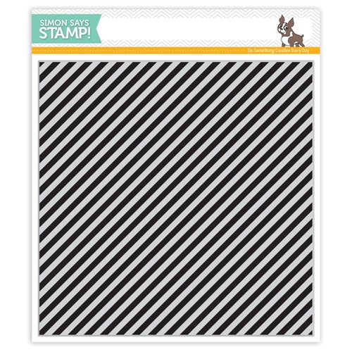 Simon Says Stamp! Simon Says Cling Rubber Stamp DIAGONAL STRIPES sss101532
