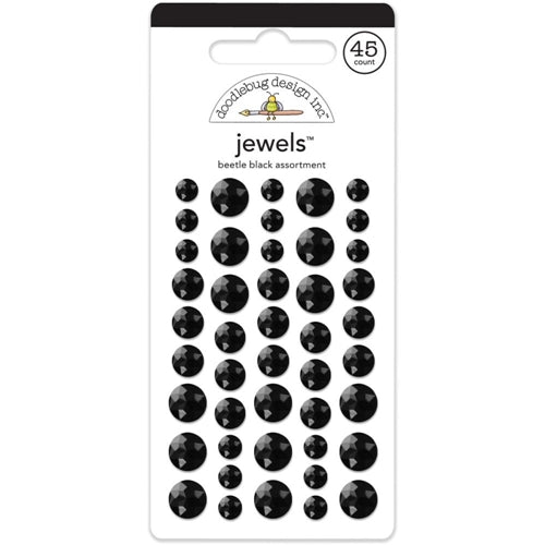 Simon Says Stamp! Doodlebug BEETLE BLACK JEWELS Adhesive Backed 3513