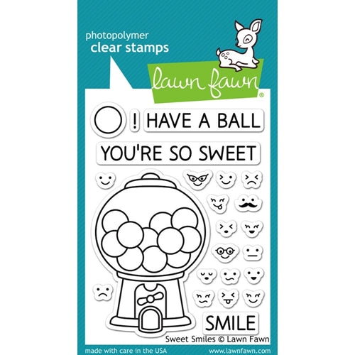 Simon Says Stamp! Lawn Fawn SWEET SMILES Clear Stamps LF895