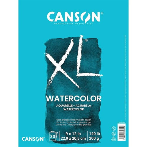 Canson XL WATERCOLOR PAPER 9x12 140lb Pad 702-2445 – Simon Says Stamp