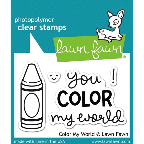Simon Says Stamp! Lawn Fawn COLOR MY WORLD Clear Stamps LF793