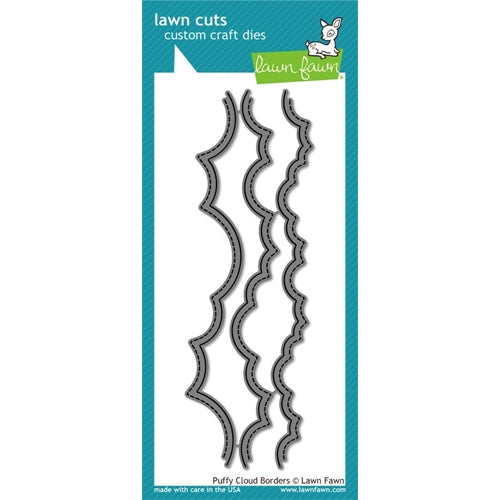 Simon Says Stamp! Lawn Fawn PUFFY CLOUD BORDERS Lawn Cuts LF915