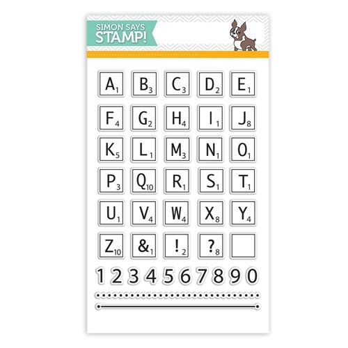 Simon Says Stamp! Simon Says Clear Stamps GAME TILE LETTERS sss101518