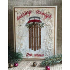 Simon Says Stamp! Memory Box DANCING SNOWFLAKE FRAME Craft Die 99281