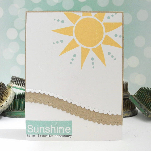Simon Says Stamp! Simon Says Stamp WAVY SCALLOP STITCHES Wafer Dies s290