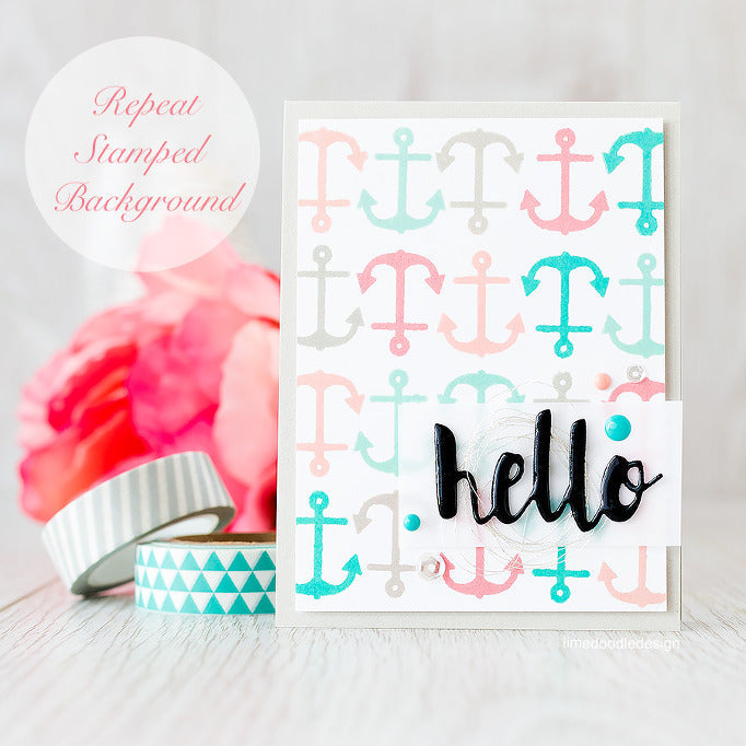 Simon Says Stamp! Simon Says Stamp PAINTED HELLO Wafer Die sssd111486