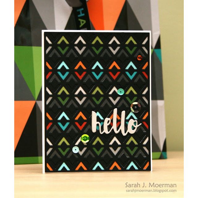 Simon Says Stamp! Simon Says Stamp PAINTED HELLO Wafer Die sssd111486