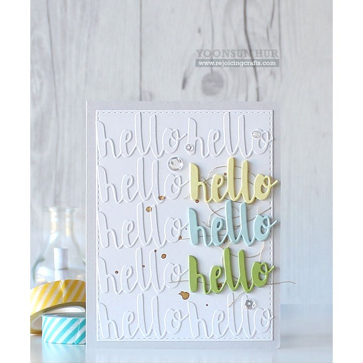 Simon Says Stamp! Simon Says Stamp PAINTED HELLO Wafer Die sssd111486