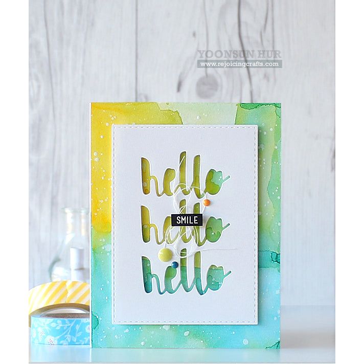 Simon Says Stamp! Simon Says Stamp PAINTED HELLO Wafer Die sssd111486