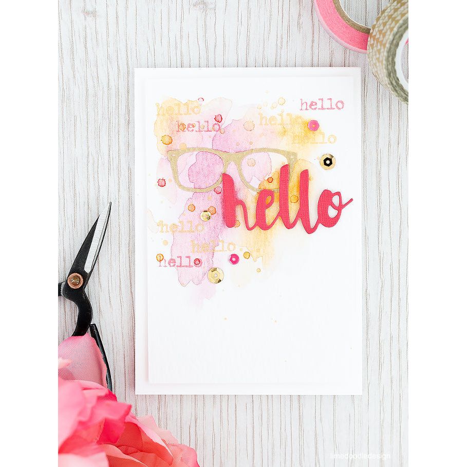 Simon Says Stamp! Simon Says Stamp PAINTED HELLO Wafer Die sssd111486