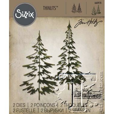 Simon Says Stamp! Tim Holtz Sizzix WOODLANDS Thinlits Die 660978