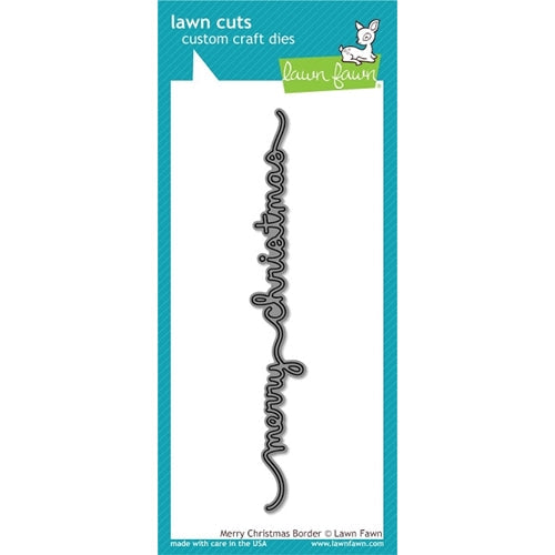 Simon Says Stamp! Lawn Fawn MERRY CHRISTMAS BORDER Lawn Cuts Die LF993