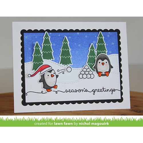 Simon Says Stamp! Lawn Fawn WINTER SCRIPTY SAYINGS Clear Stamps LF938