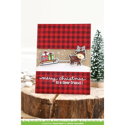 Simon Says Stamp! Lawn Fawn TOBOGGAN TOGETHER Clear Stamps LF976