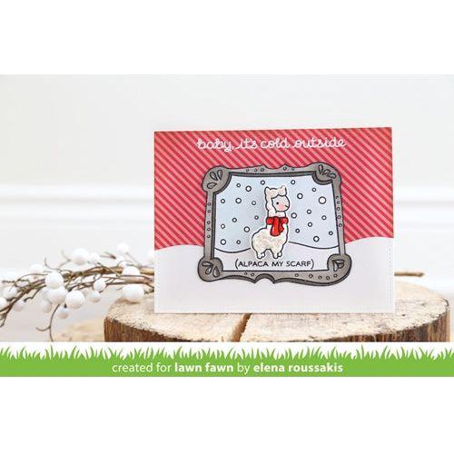 Simon Says Stamp! Lawn Fawn WINTER ALPACA Clear Stamps LF981