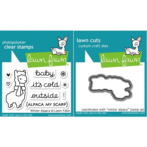 Simon Says Stamp! Lawn Fawn SET LF15SETWA COLD OUTSIDE Clear Stamps and Dies