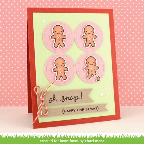 Simon Says Stamp! Lawn Fawn SET LF15SETOS GINGERBREAD Clear Stamps and Dies