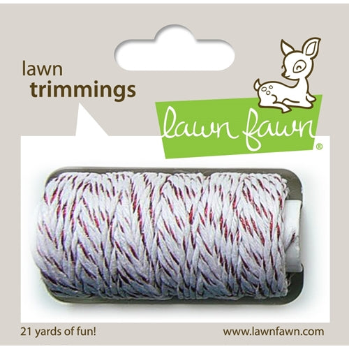Simon Says Stamp! Lawn Fawn RED SPARKLE Single Cord Lawn Trimmings LF922
