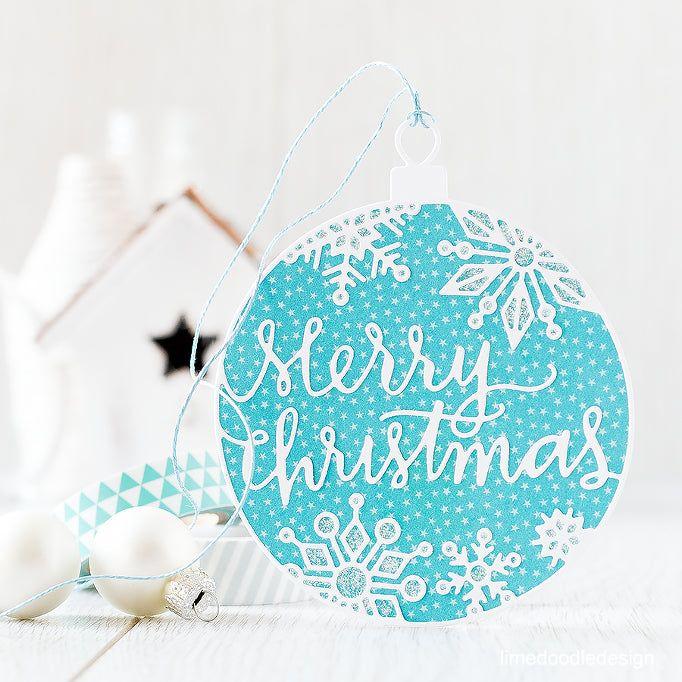 Simon Says Stamp! Simon Says Stamp MERRY CHRISTMAS ORNAMENT Wafer Dies sssd111497