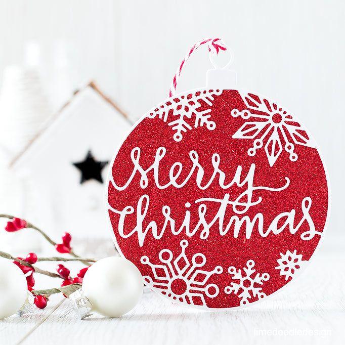 Simon Says Stamp! Simon Says Stamp MERRY CHRISTMAS ORNAMENT Wafer Dies sssd111497