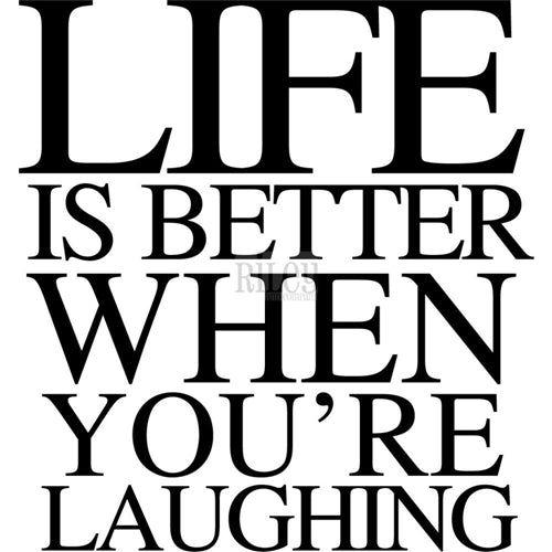 Simon Says Stamp! Riley And Company Funny Bones LIFE IS BETTER Cling Rubber Stamp RWD 464