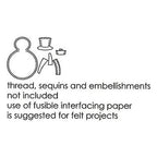 Simon Says Stamp! Memory Box PLUSH BUNDLED SNOWMAN Craft Die 99305
