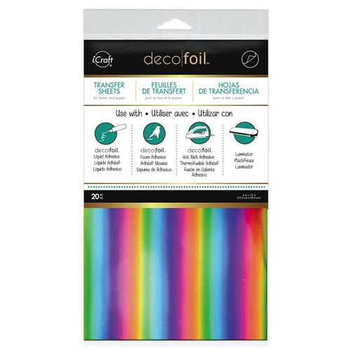 Simon Says Stamp! Therm O Web RAINBOW VALUE PACK Deco Foil Transfer Sheets iCraft 5304