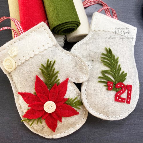 Simon Says Stamp! Memory Box PLUSH FROSTY MITTEN Craft Die 99308 | color-code:ALT4