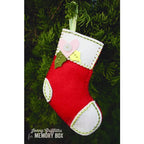 Simon Says Stamp! Memory Box PLUSH HOLLY STOCKING Craft Die 99310