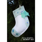 Simon Says Stamp! Memory Box PLUSH HOLLY STOCKING Craft Die 99310