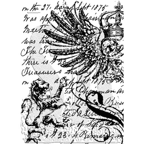 Simon Says Stamp! Tim Holtz Cling Rubber ATC Stamp REGAL COM016